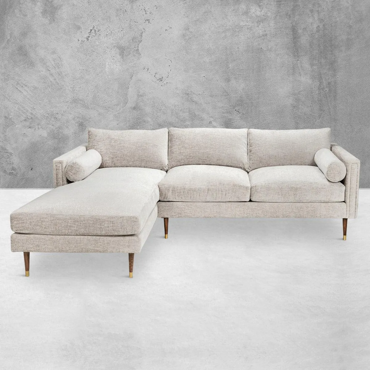 Puerto Vallarta Sectional in Hammered Velour