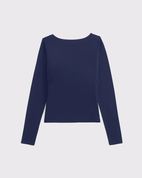 Bra-Free Cowl-Back Hardware Top