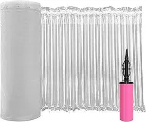 Product Summary: Hijelyn Large Bubble Cushioning Wrap for Packing 12"x164',Inflatable Air Pillows for Shipping & Moving Bottle Travel Protector Bags Heavy Duty Space Saving Box Filler Shipping Supplies with Pump, 55um