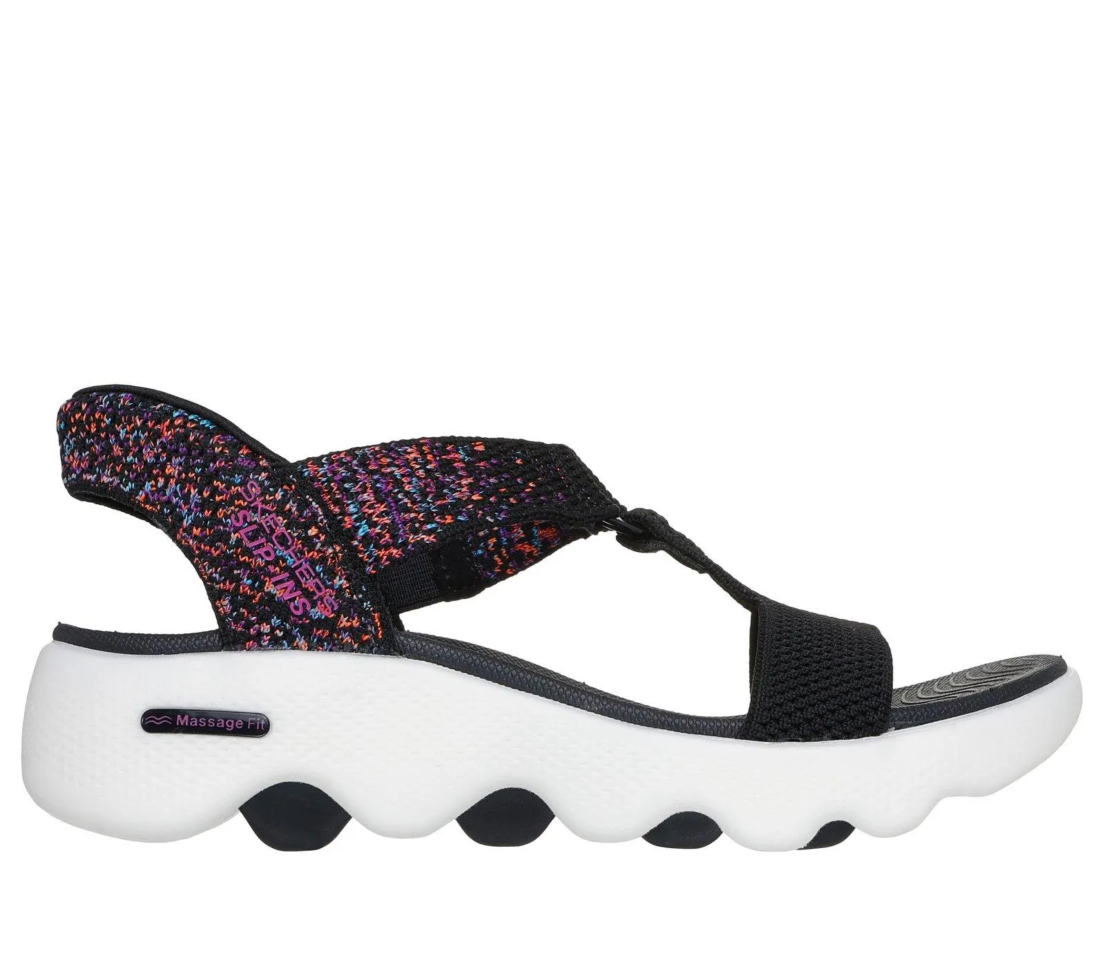 Skechers Slip-ins: GO WALK Massage Fit Sandal - Confetti Sky