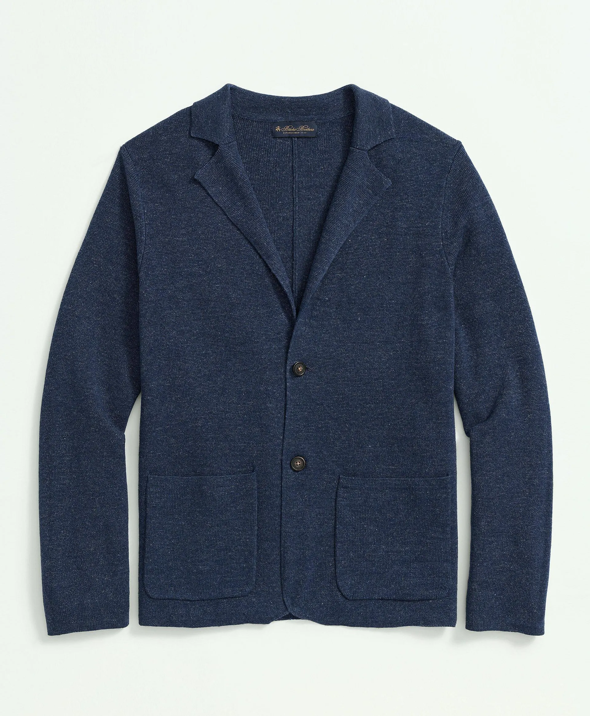 Sweater Blazer In Linen-Cotton Blend