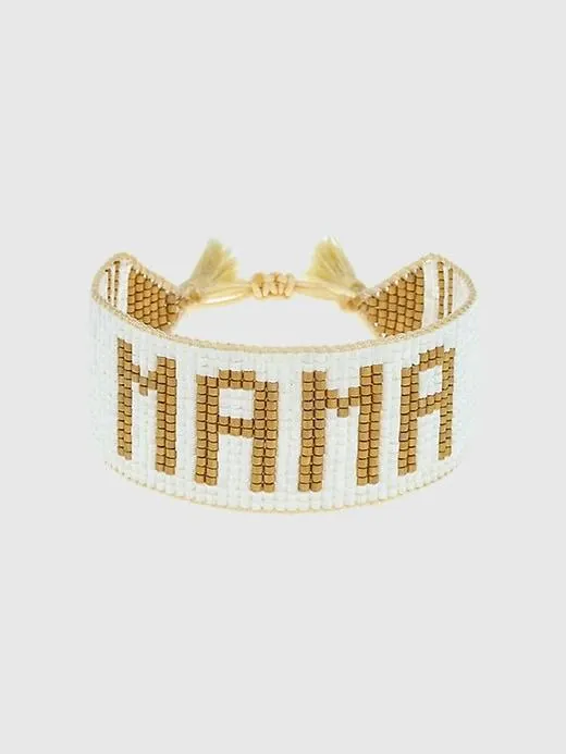 HART White and Gold MAMA Bracelet