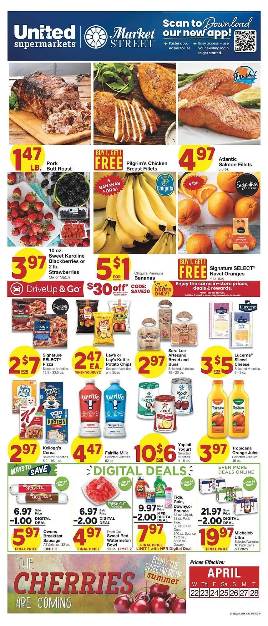 Weekly ad Market Street weekly ad from April 22 to April 28 2026 - Page 1