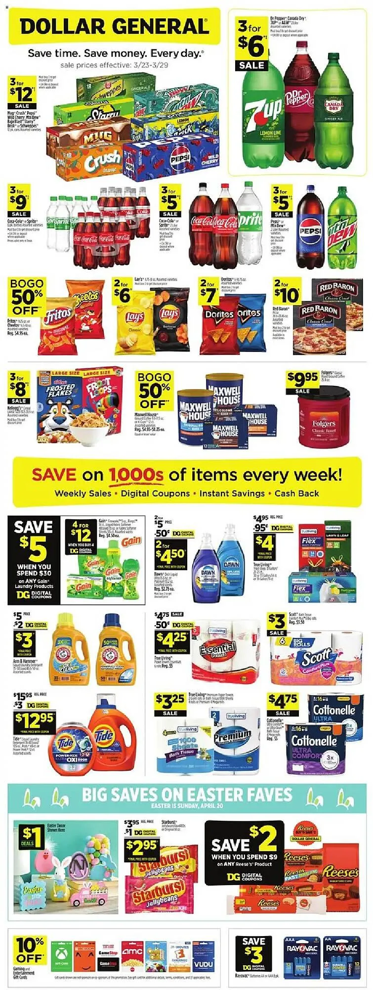 Weekly ad Dollar General Weekly Ad from March 23 to March 29 2025 - Page 1