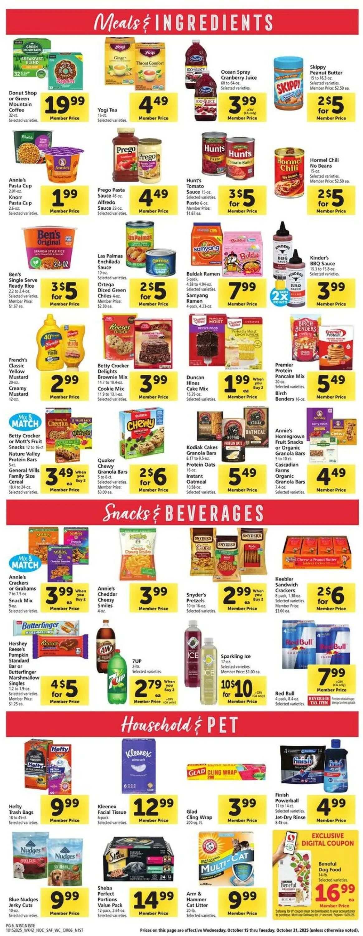 Weekly ad Safeway Current weekly ad from October 15 to October 21 2025 - Page 6