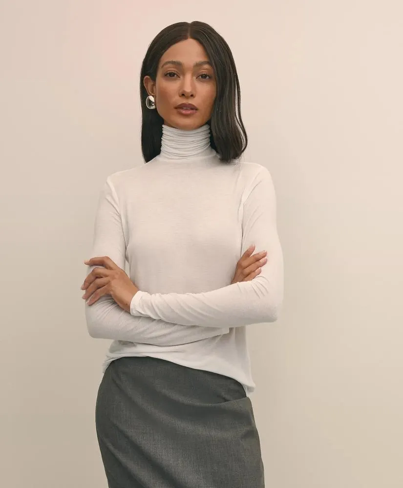 Lightweight Modal Cashmere Turtleneck