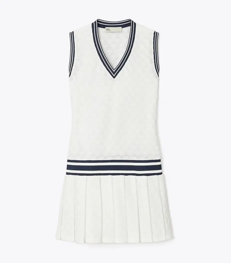 TERRY JACQUARD TENNIS DRESS