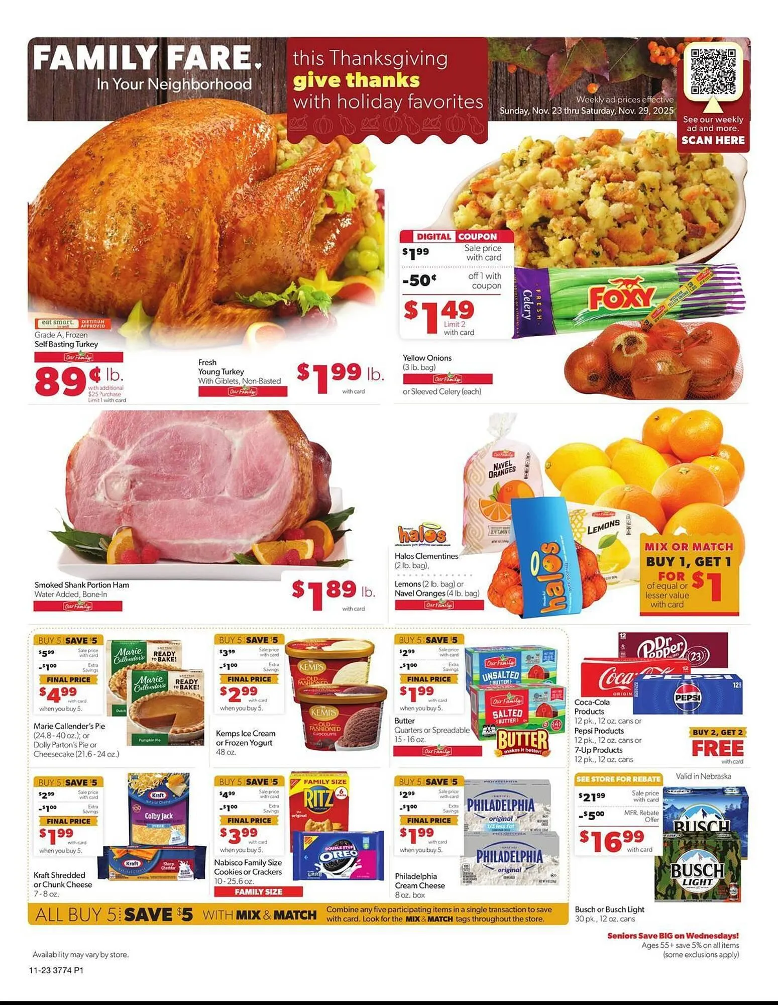 Weekly ad Family Fare weekly ad from November 23 to November 29 2025 - Page 1