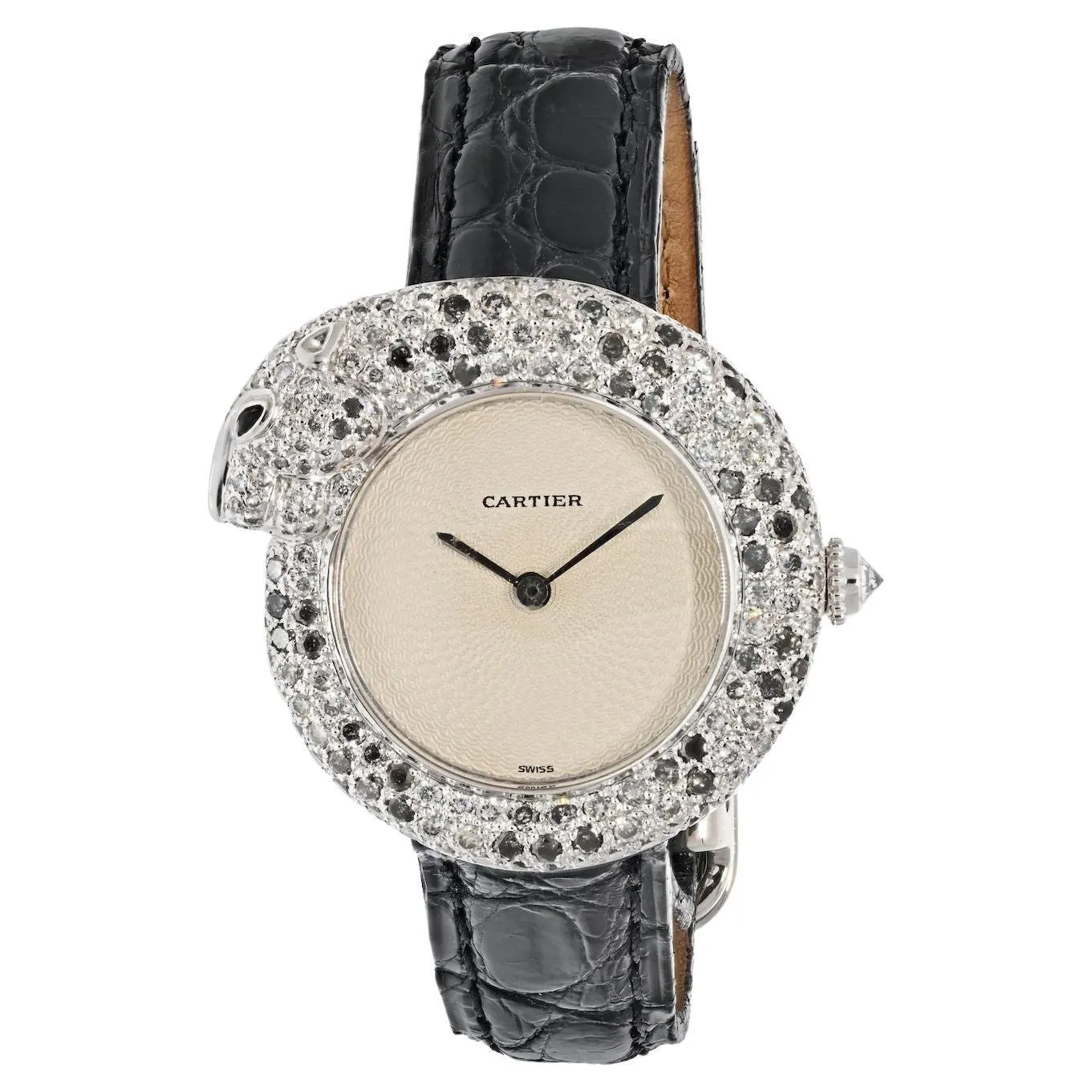 Cartier 18K White Gold 28mm Panthere 1925 2323 Ladies Watch