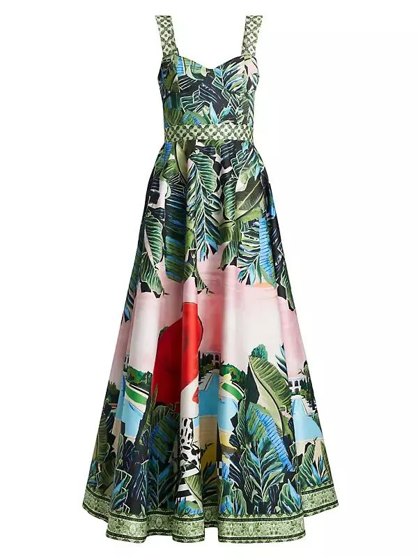 Fia Structured Fit-And-Flare Dress