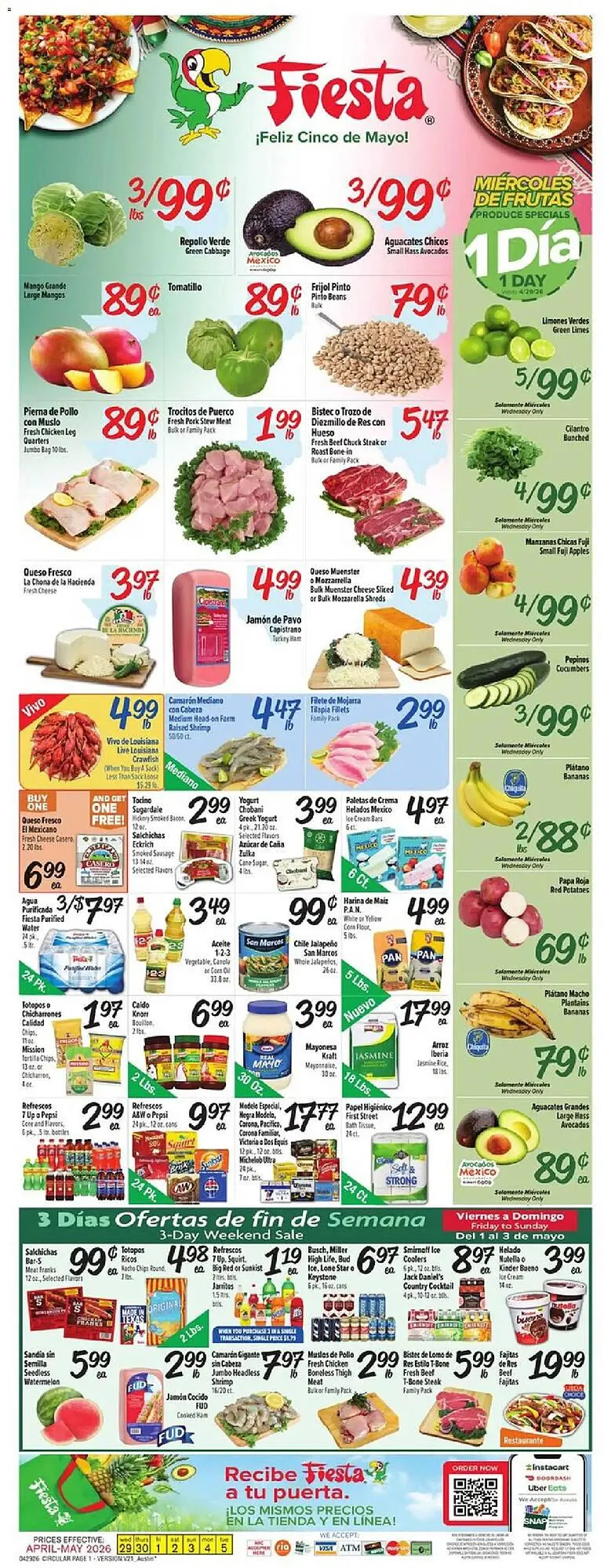 Weekly ad Fiesta Mart weekly ad from April 29 to May 6 2026 - Page 1