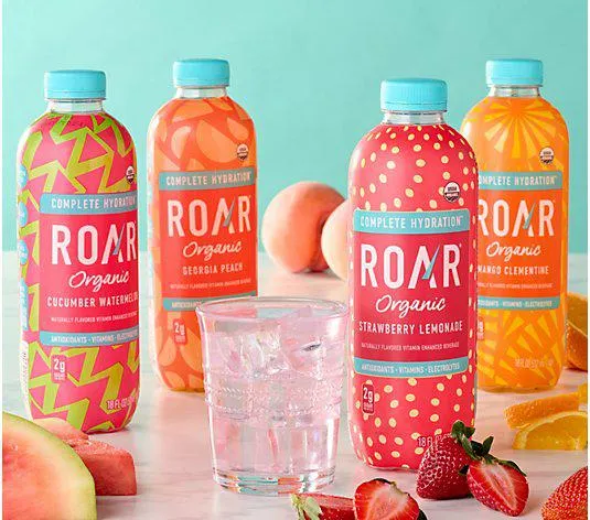 Roar Organic 12 Bottles of Vitamin & Electrolyte Auto-Delivery
