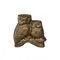 Vintage Brass Owls Statue, 1970s