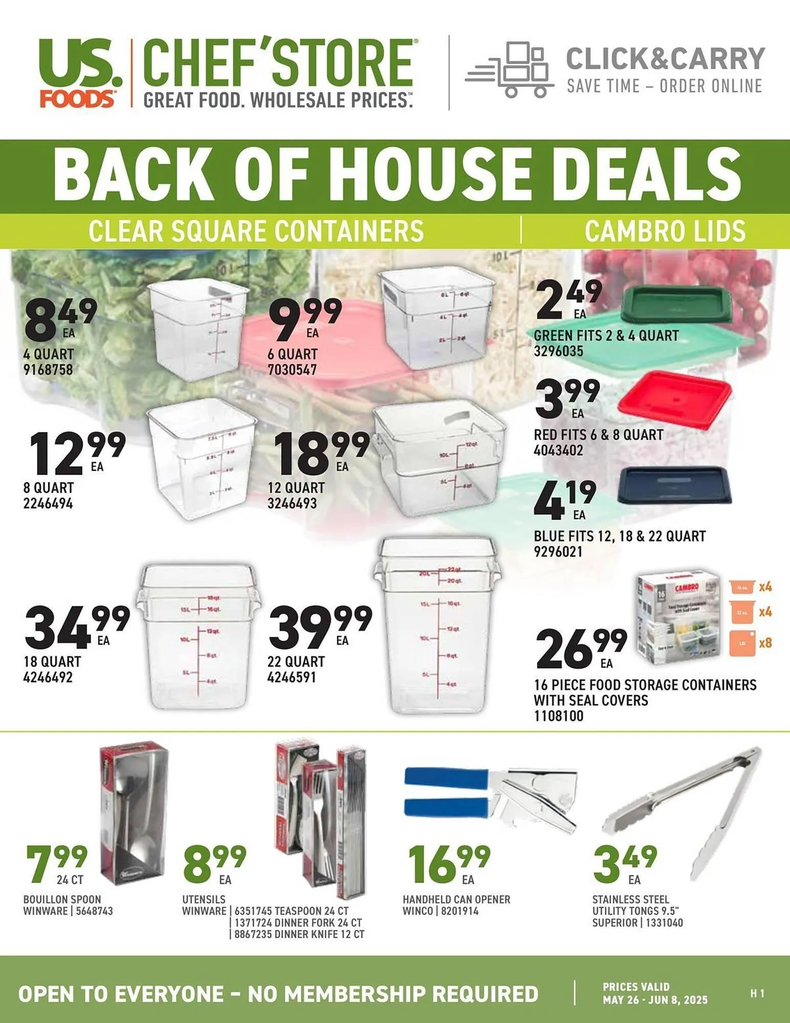 US Foods Chefs Store Weekly Ad - 1
