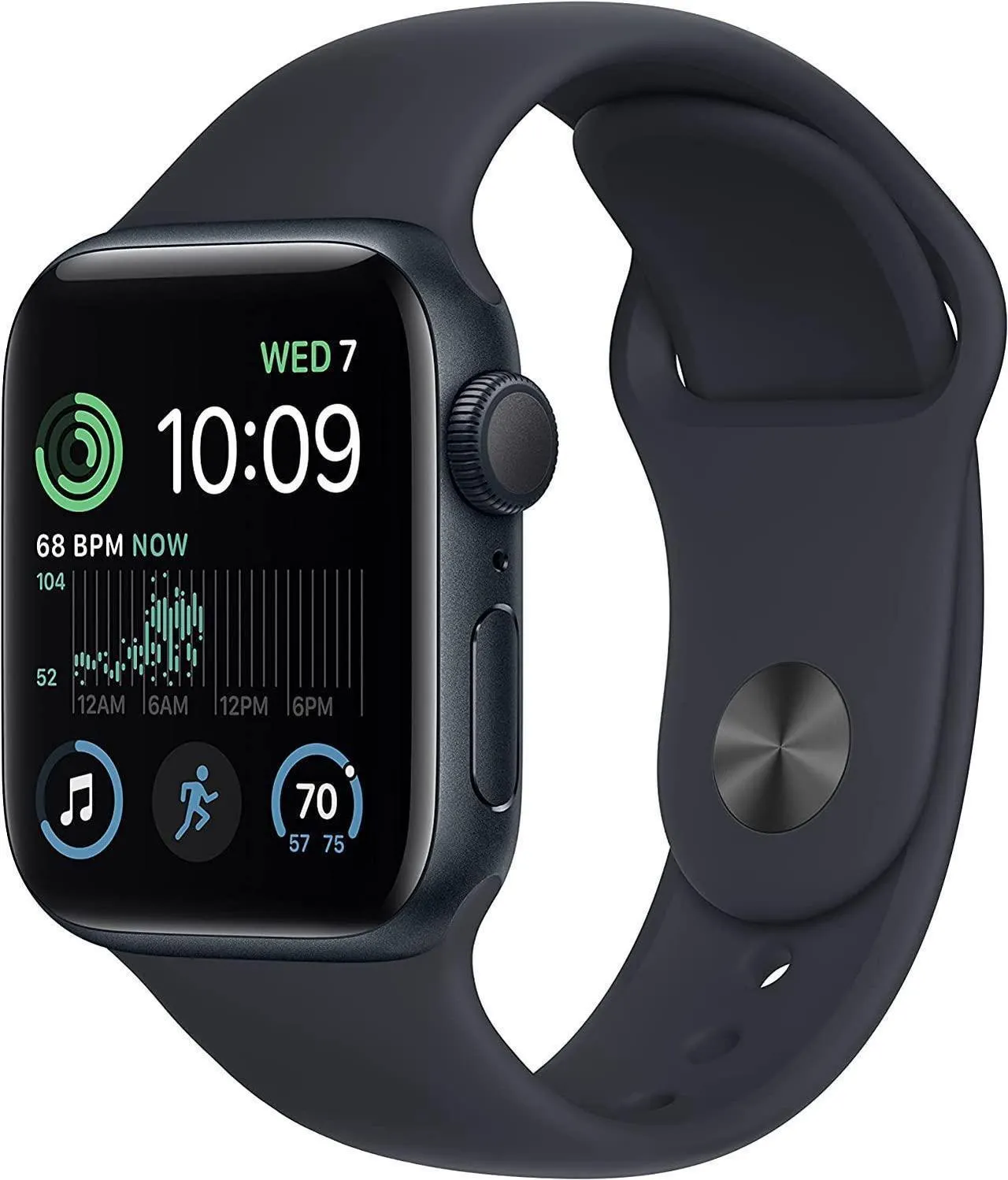 Apple Watch SE (2nd Gen) [GPS + Cellular 40mm] Smart Watch w/Midnight Aluminum Case & Midnight Sport Band - S/M.