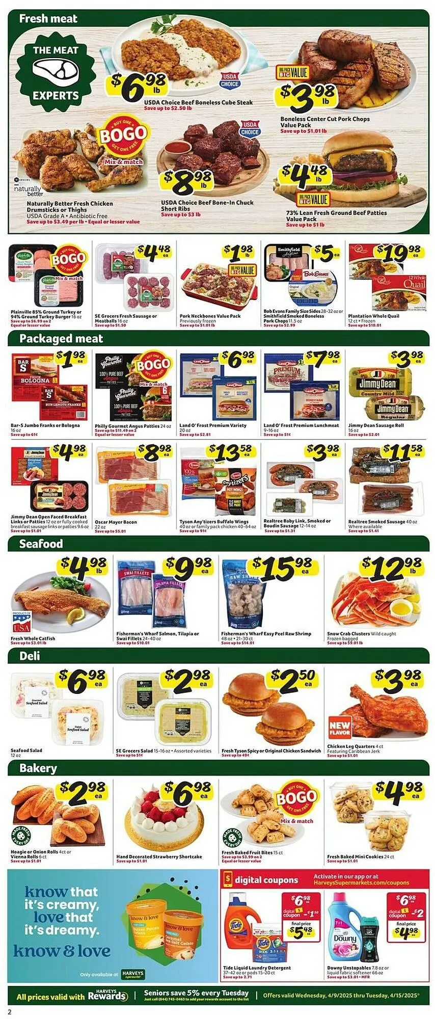 Weekly ad Harveys Supermarkets Weekly Ad from April 9 to April 15 2025 - Page 4