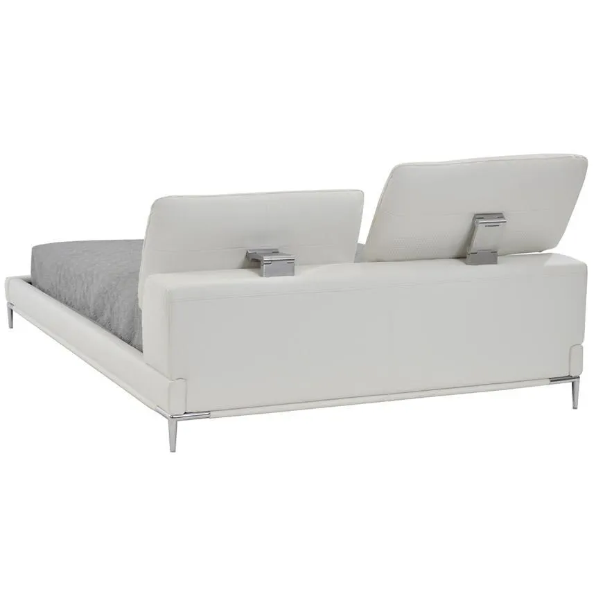Ella White King Platform Bed