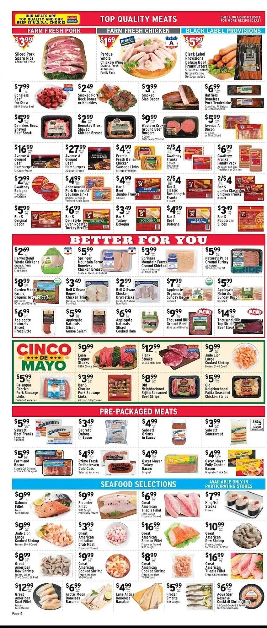 Weekly promotion Met Foodmarkets weekly ad spanning from May 3 to May 9 2026 - Page 6 for Catalogue 365