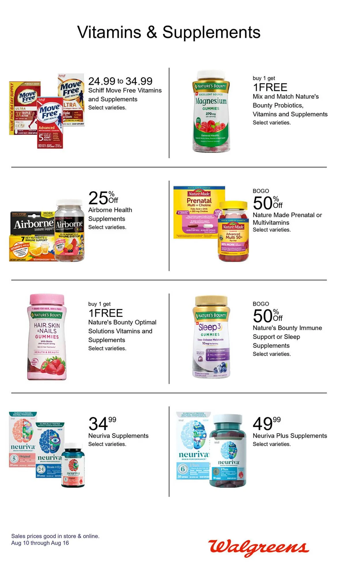 Weekly ad Walgreens Weekly Ad from August 10 to August 16 2025 - Page 10