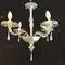Iridescent Glass Chandelier by Napoleone Martinuzzi for Venini, 1920s