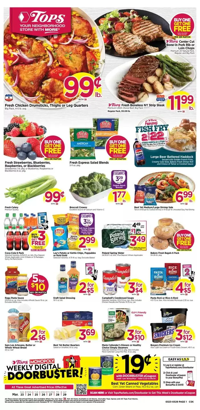 Weekly ad Attractive special offers for everyone from March 23 to March 29 2025 - Page 1