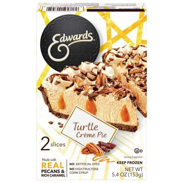 Edwards Singles Desserts Turtle Pie Slices, 5.41 oz 2 Pack