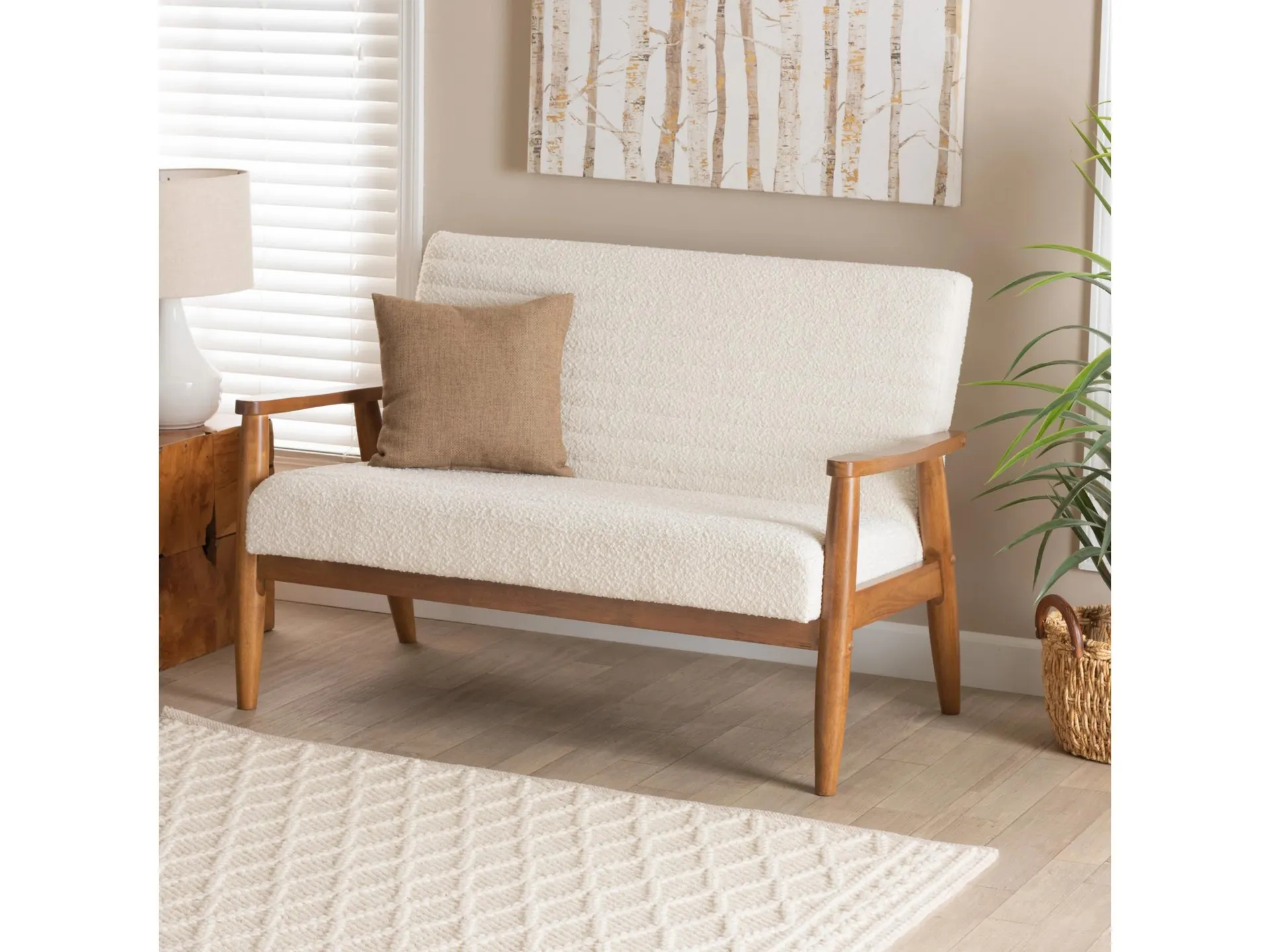 Baxton Studio Stratton Loveseat