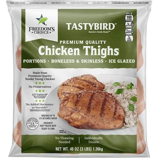 Freedom's Choice Boneless Skinless Chicken Thighs 3 lbs