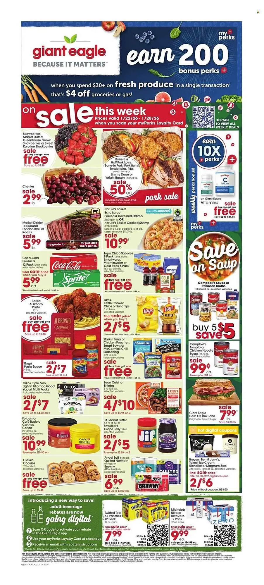 Weekly ad Giant Eagle weekly ad from January 20 to January 26 2026 - Page 1