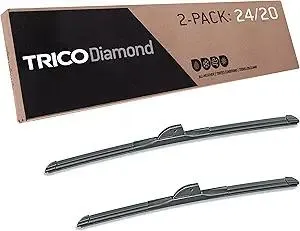 TRICO Diamond™ (25-2420) 24 Inch & 20 inch pack of 2 High Performance Automotive Replacement Windshield Wiper Blades For My Car Super Premium All Weather Beam Blade for Select Vehicle Models