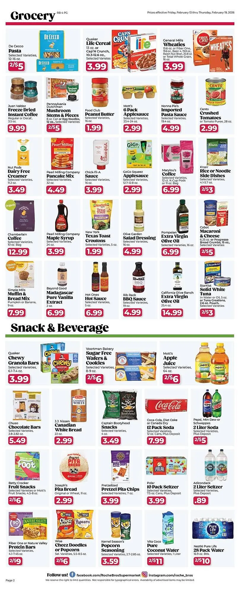 Weekly ad Roche Bros weekly ad from February 13 to February 19 2026 - Page 2