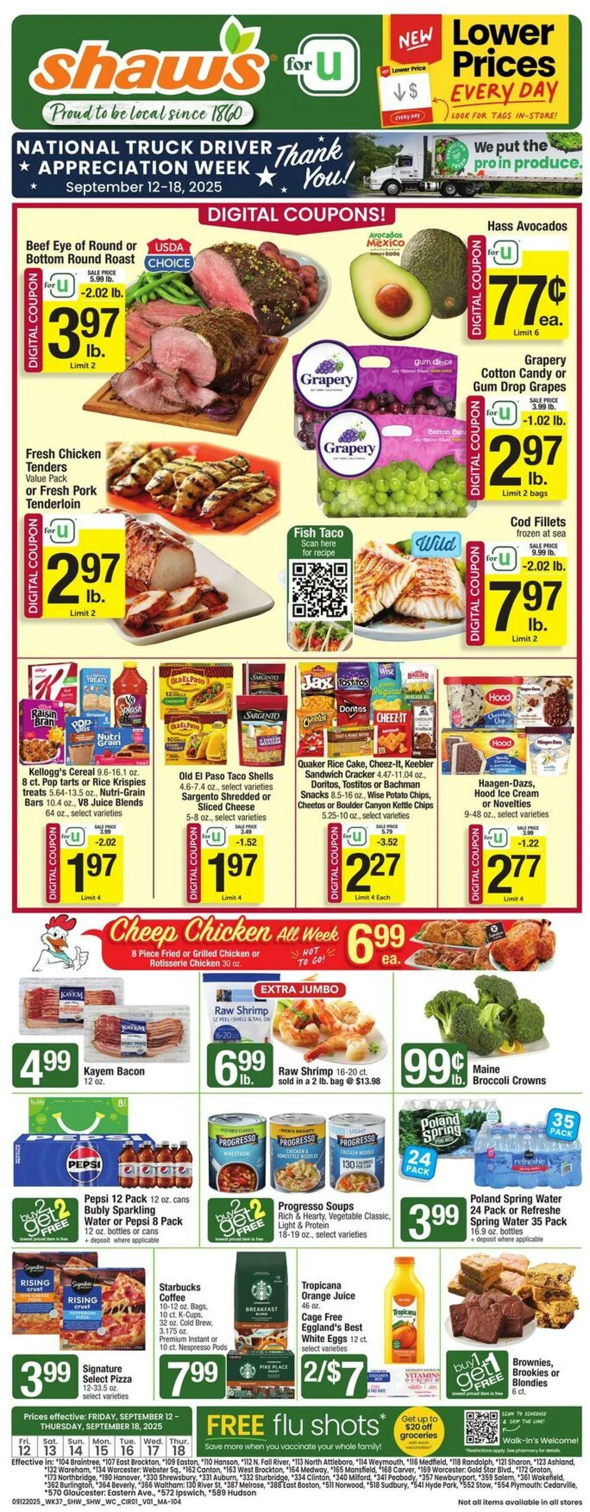 Weekly ad Shaws from September 12 to September 18 2025 - Page 1