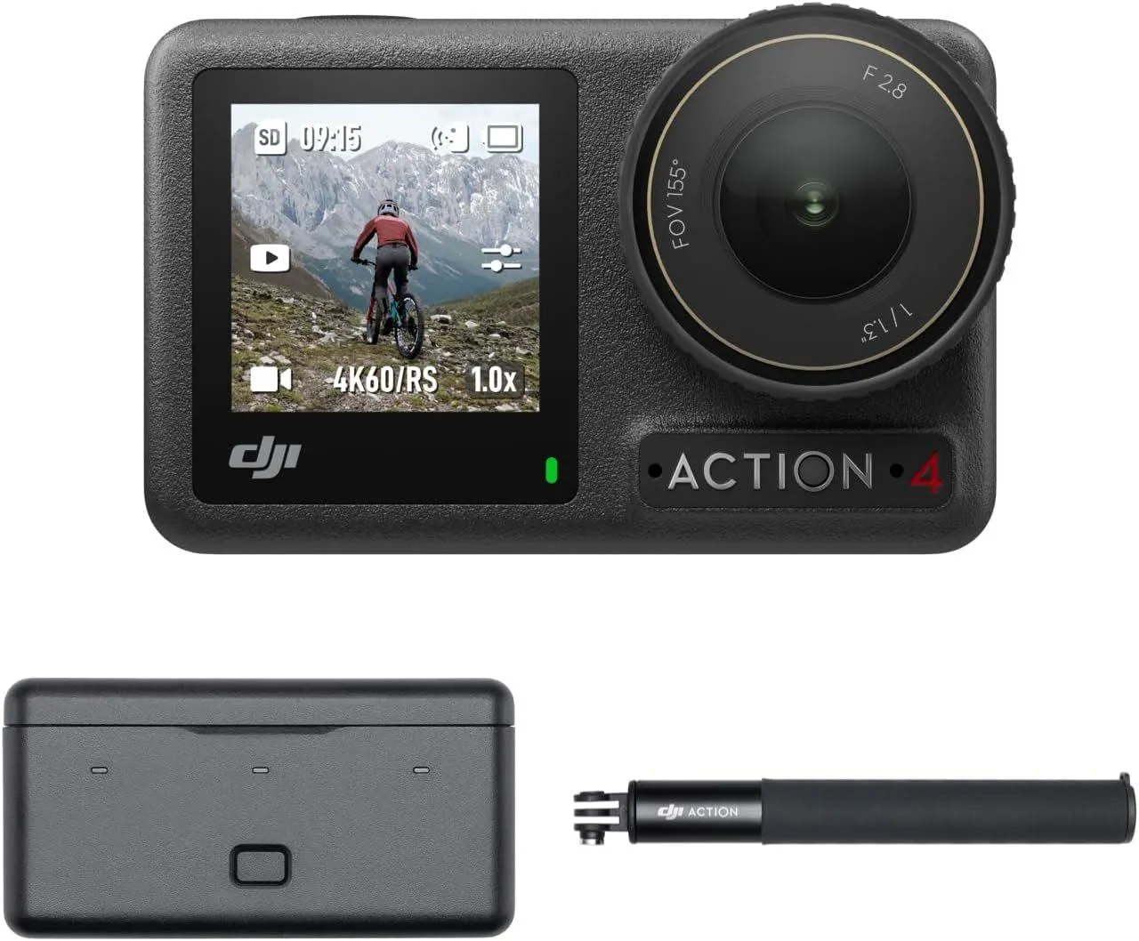 DJI Osmo Action 4 Adventure Combo - 4K Waterproof Action Camera + Battery Case
