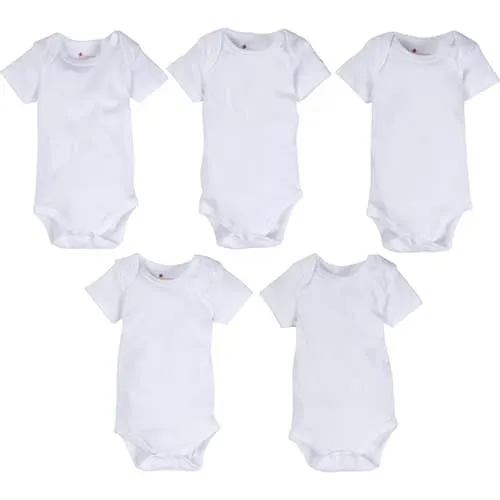 Baby Unisex (NB-9M) MiracleWear 5pk. White Bodysuits