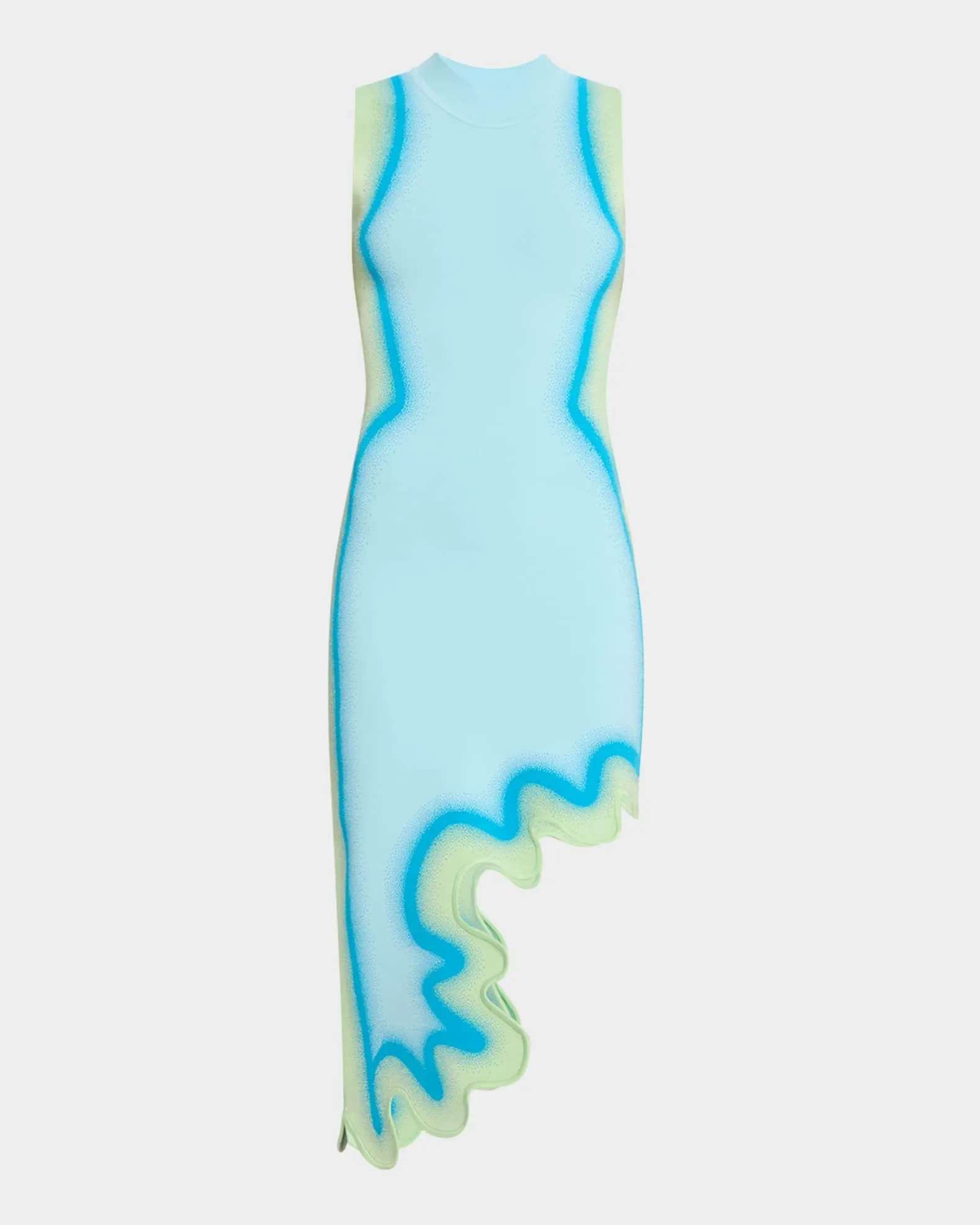 Brooklyn Wavy Asymmetric Dress