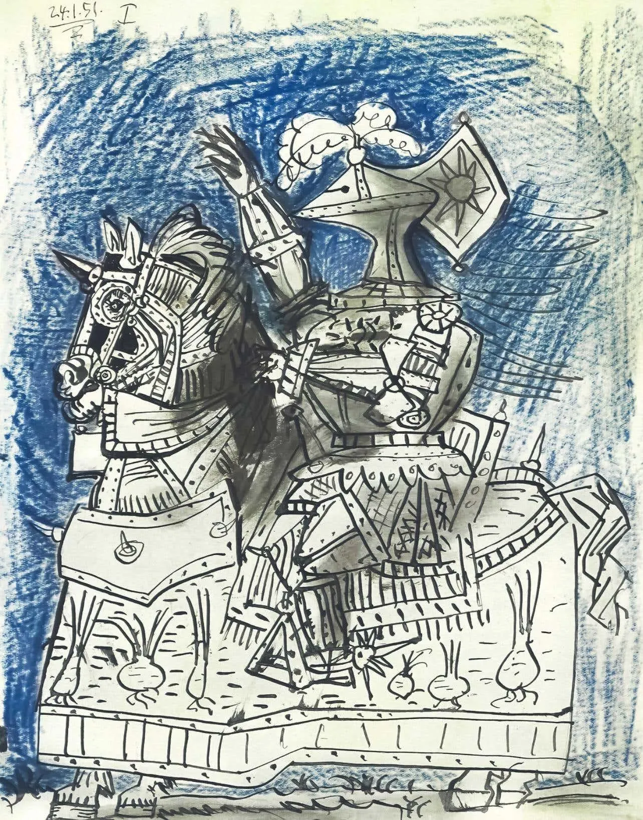 Pablo Picasso Composition, Verve: Revue Artistique et Littéraire 1951