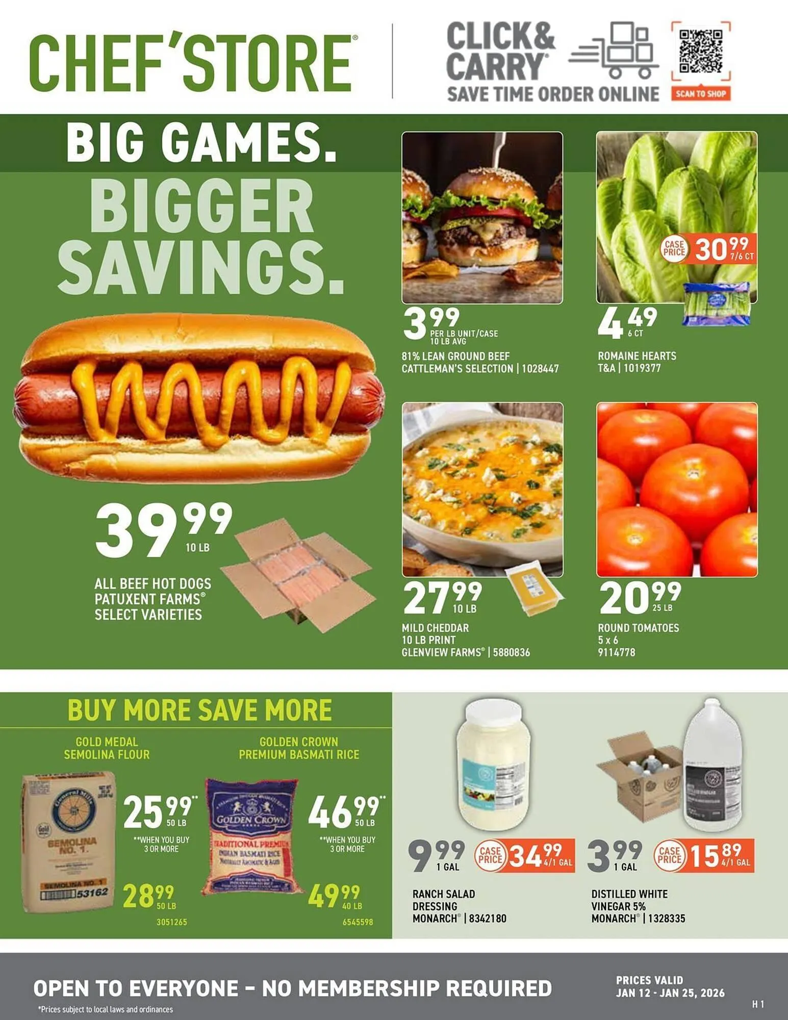 Weekly ad US Foods Chef's Store weekly ad from January 12 to January 25 2026 - Page 1