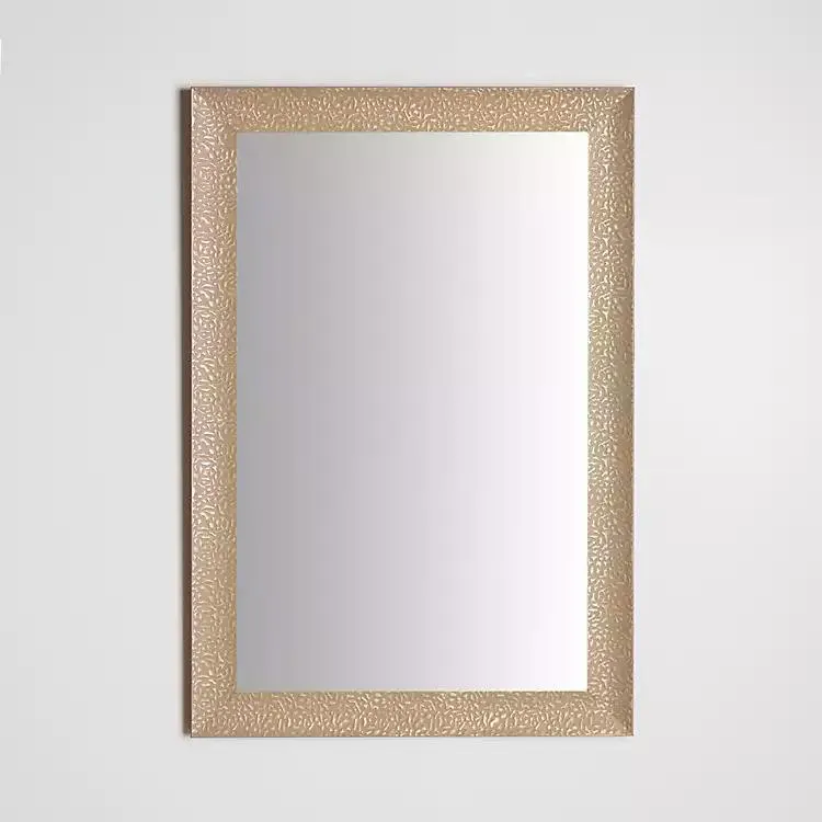 Buff Textured Astrid Profile Mirror