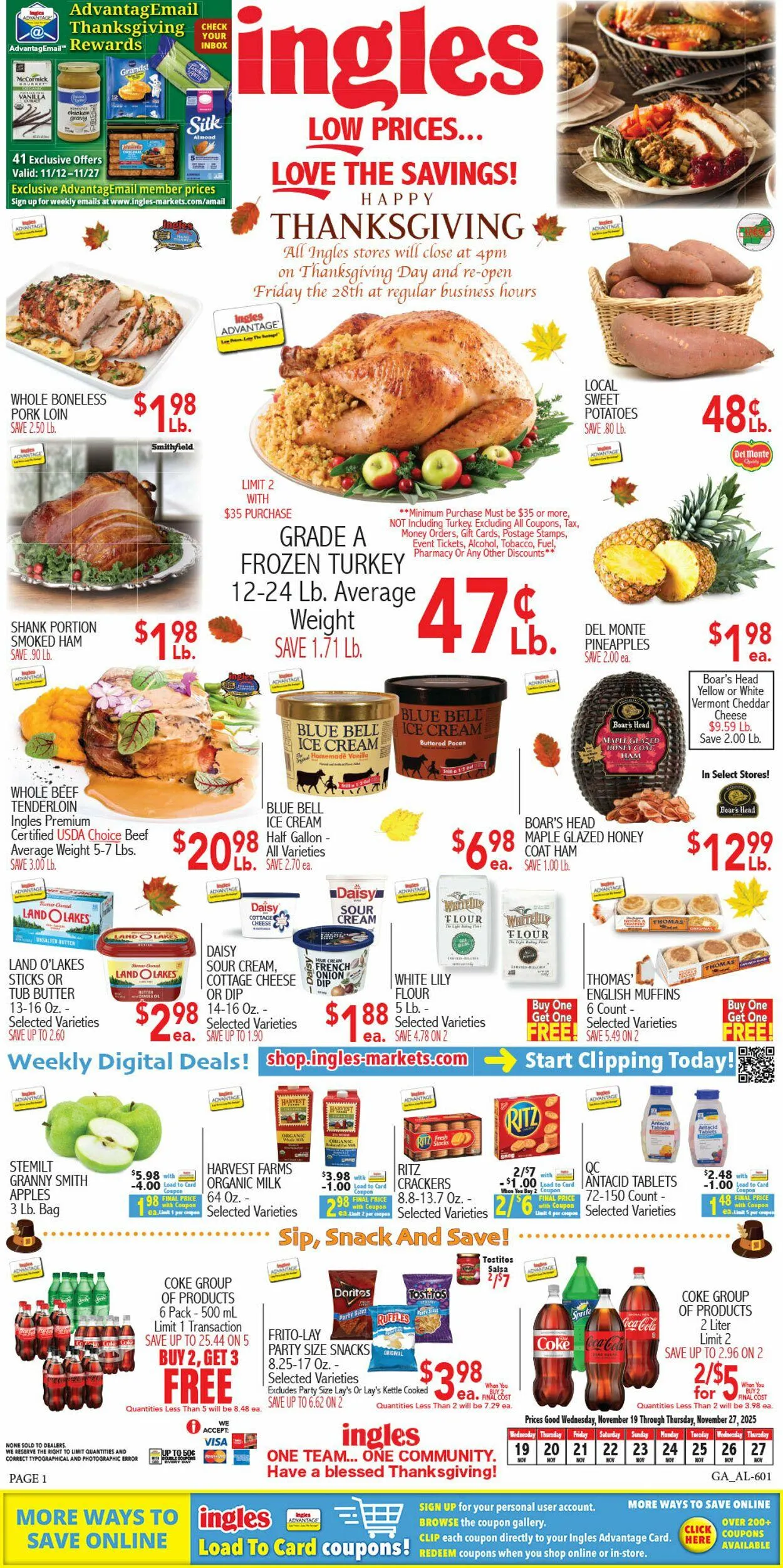 Weekly ad Ingles Current weekly ad from November 19 to November 27 2025 - Page 1
