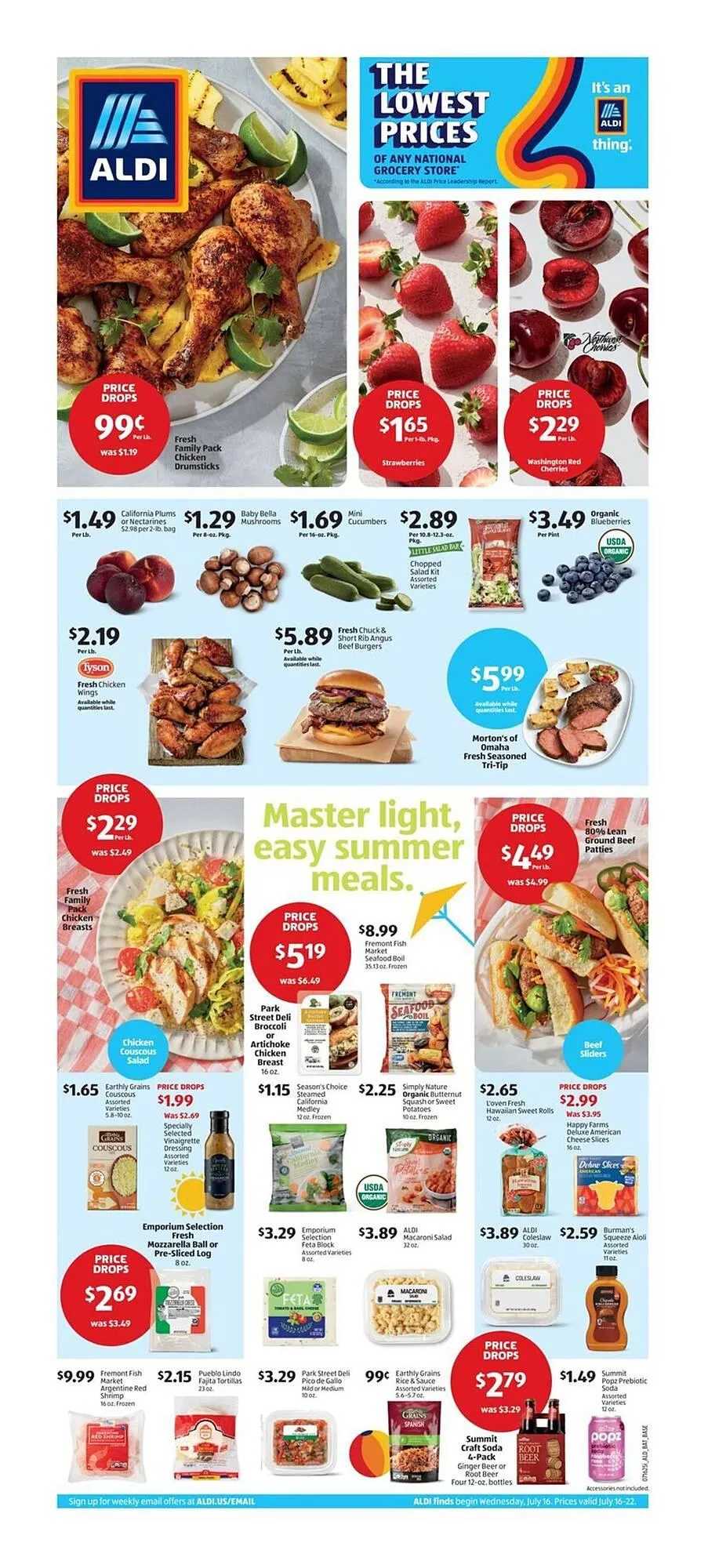 Weekly ad Aldi Weekly Ad from July 17 to July 22 2025 - Page 1
