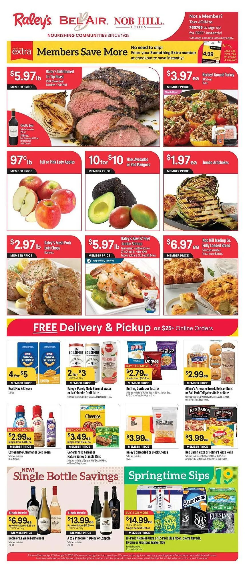 Weekly ad Nob Hill weekly ad from April 15 to April 21 2026 - Page 1
