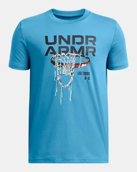 UA Hoops Net Boys' Short Sleeve