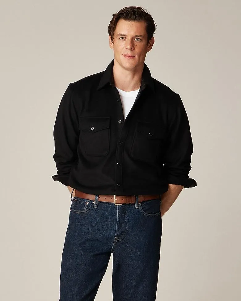 Wallace & Barnes CPO shirt in wool blend