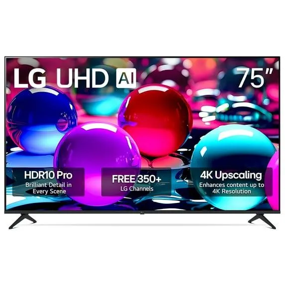 LG 75" 4K UHD UA75 AI Smart TV, 75UA7500