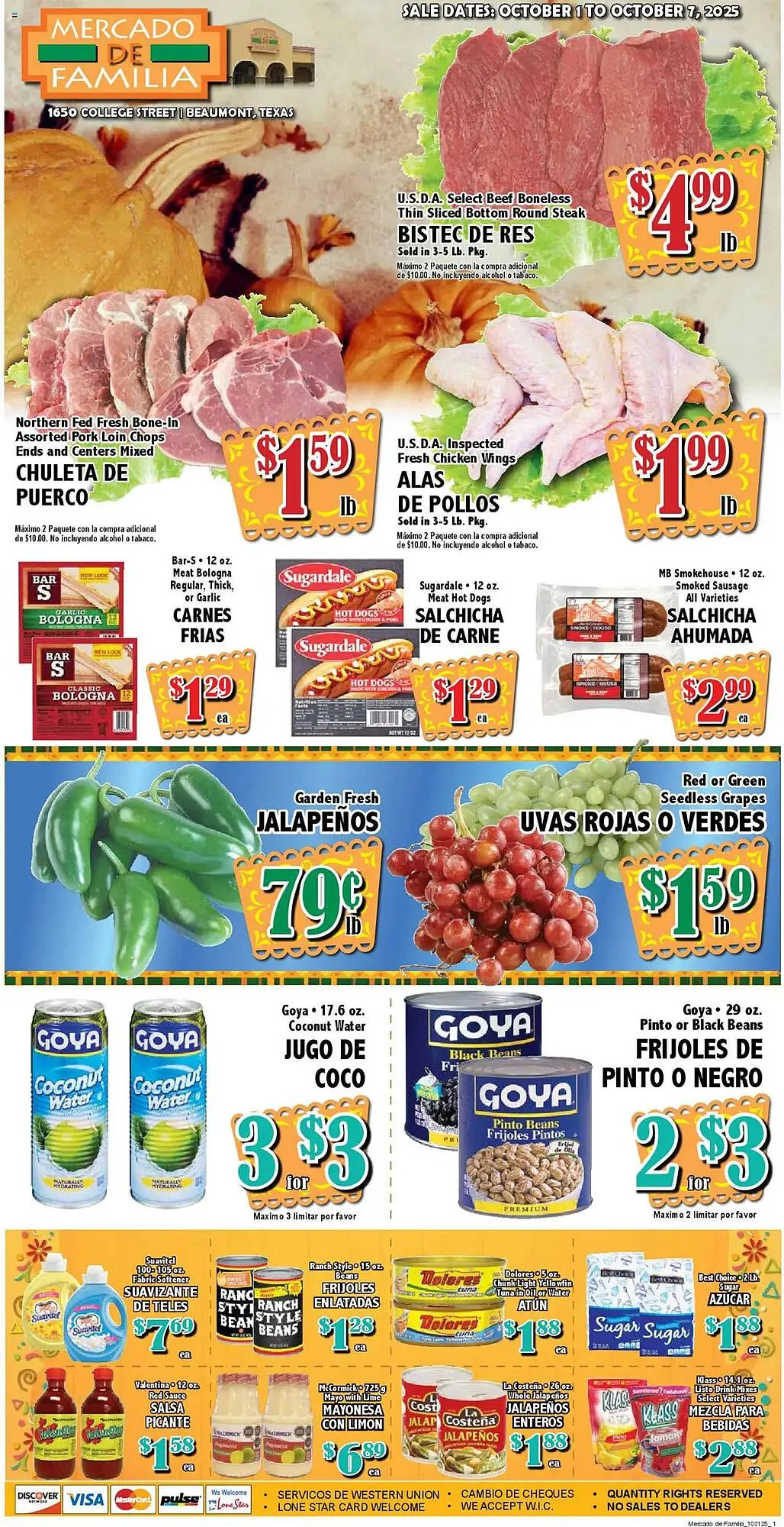 Weekly ad Market Basket weekly ad from October 1 to October 8 2025 - Page 1