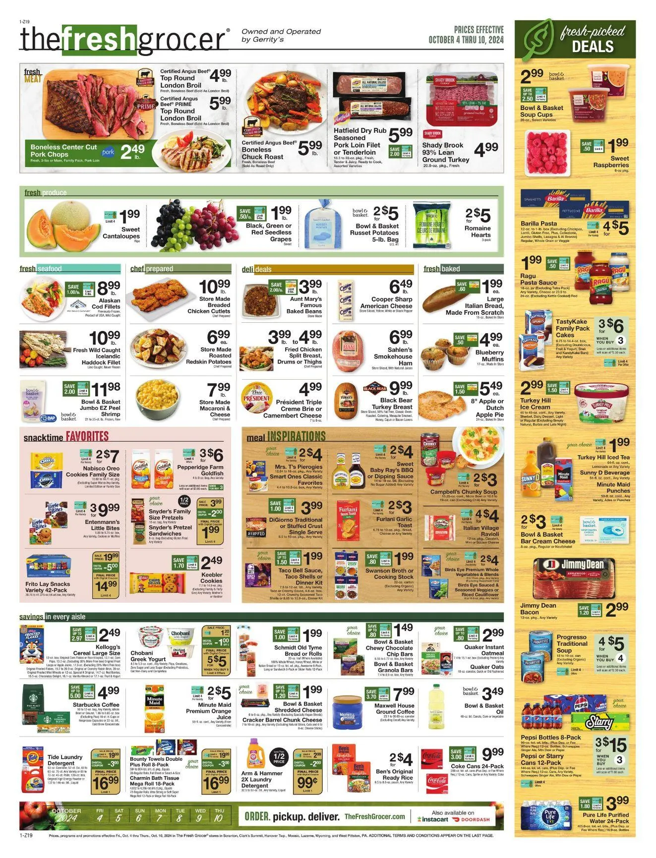 Weekly ad Gerrity's Supermarkets Current weekly ad from October 4 to October 10 2024 - Page 1