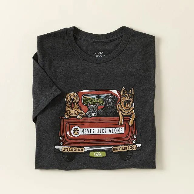 Never Hike Alone Tee, Small