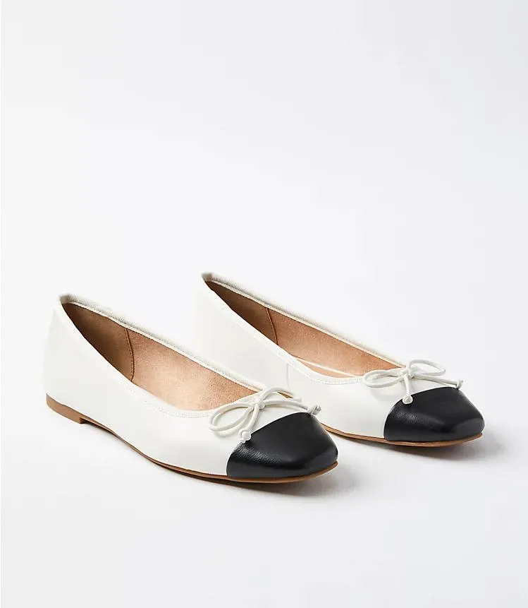 Cap Toe Ballet Flats
