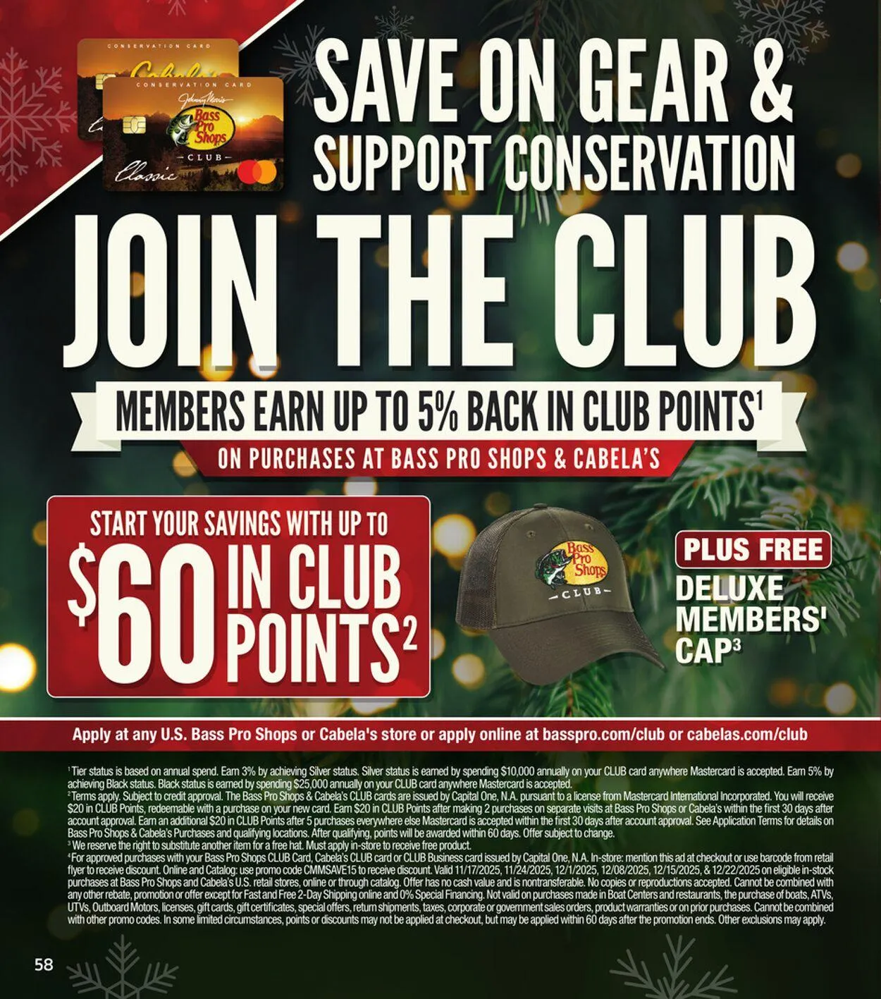 Weekly promotion Cabela's Current weekly ad spanning from November 30 to December 14 2025 - Page 58 for Catalogue 365