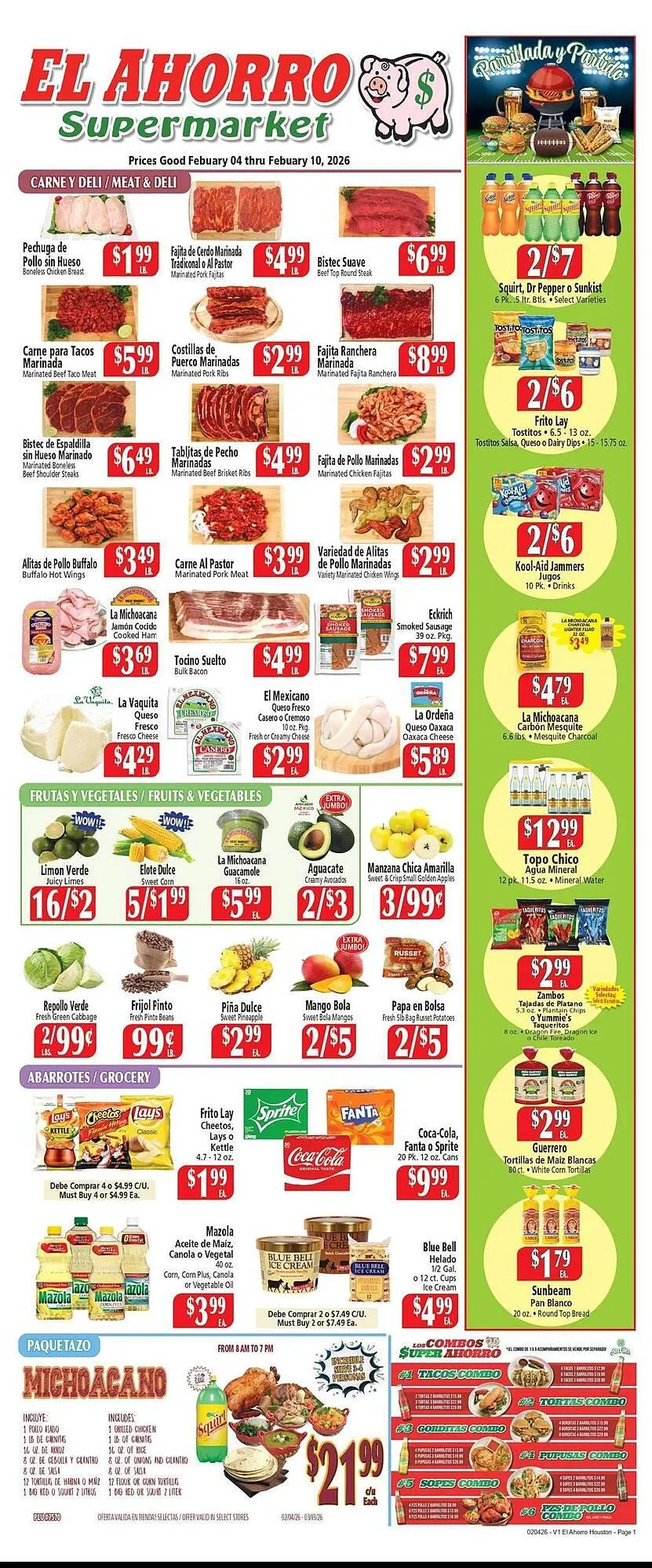 Weekly ad El Ahorro weekly ad from February 4 to February 10 2026 - Page 1